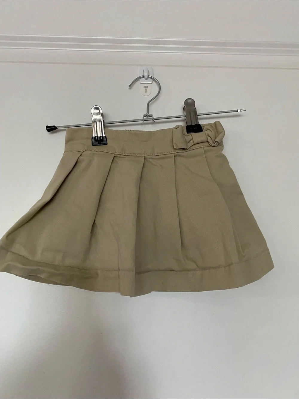 The Children's Place Khaki Pleated School Skirt With Bow
